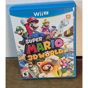 Super Mario 3D World Nintendo Wii U w/ Case